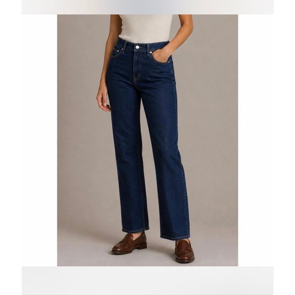 JUDY BLUE High Rise Straight Leg Dark Indigo Jeans-9/29